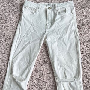 Mango Off-White Denim Jeans